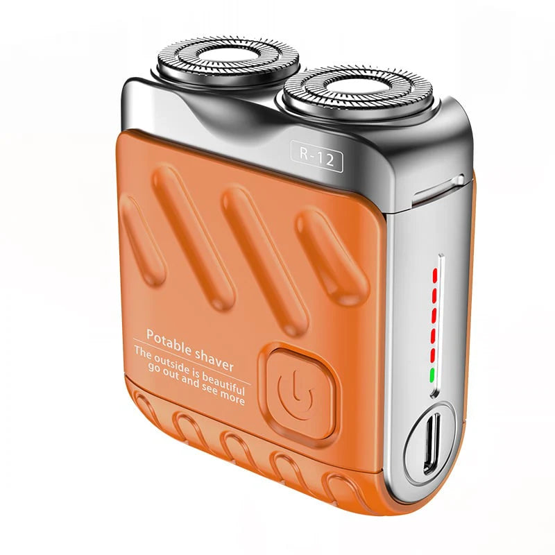 ⚡🪒 Men's Mini Electric Shaver – Portable, cordless & IPX7 waterproof. Perfect for travel, office & car!
