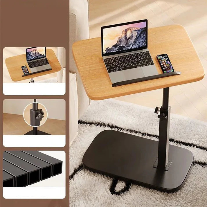 📢📢50% OFF!! ⏰C-Shape Side Table with 360° Swivel Tray & Height Adjustable 45–80cm