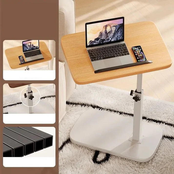 📢📢50% OFF!! ⏰C-Shape Side Table with 360° Swivel Tray & Height Adjustable 45–80cm
