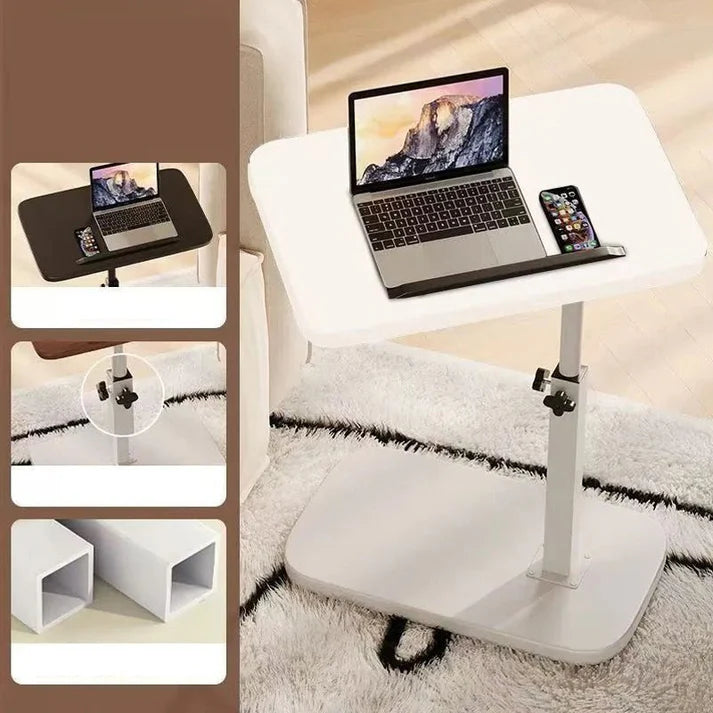 📢📢50% OFF!! ⏰C-Shape Side Table with 360° Swivel Tray & Height Adjustable 45–80cm