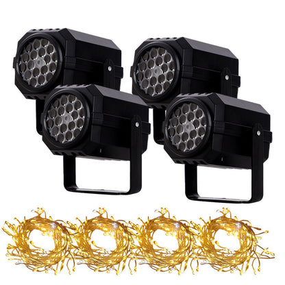 Projecteur lumineux rotatif à LED avec motifs de Noël