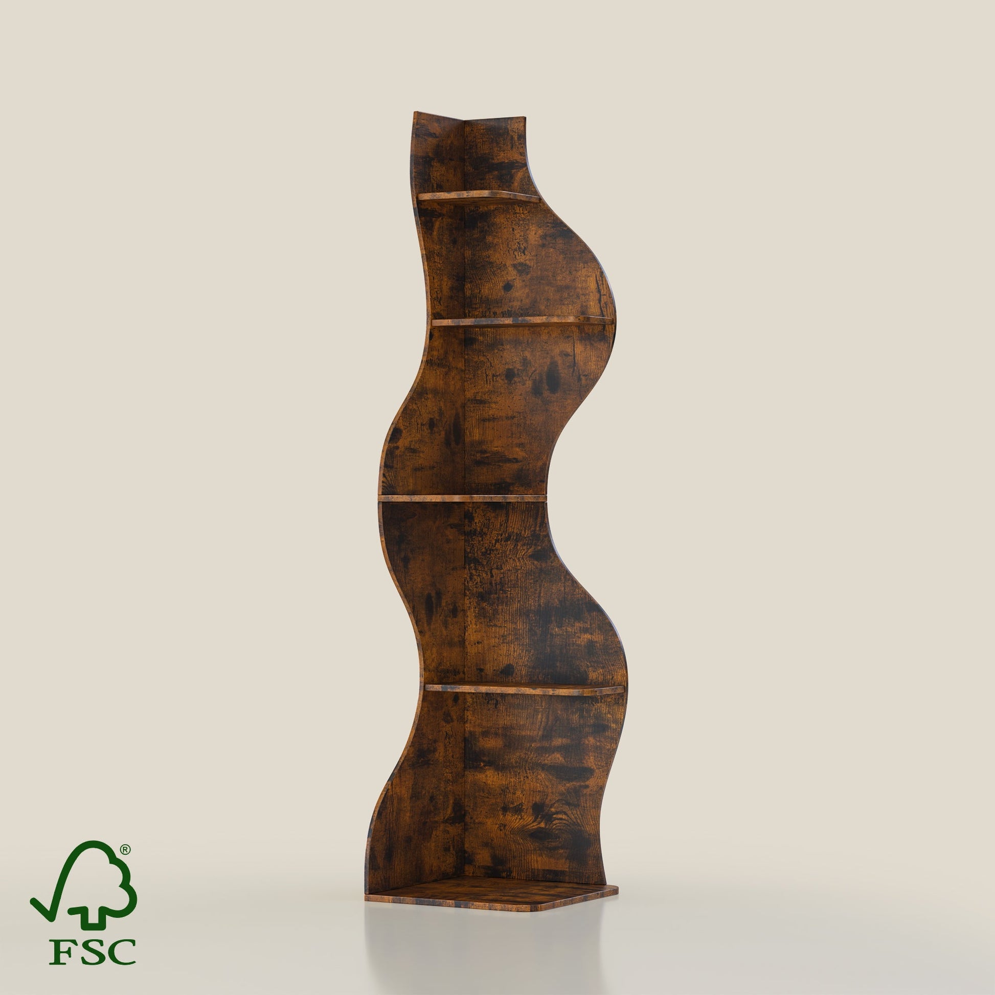 YOWOS Flamenco Wave Display Shelf 69.4″H