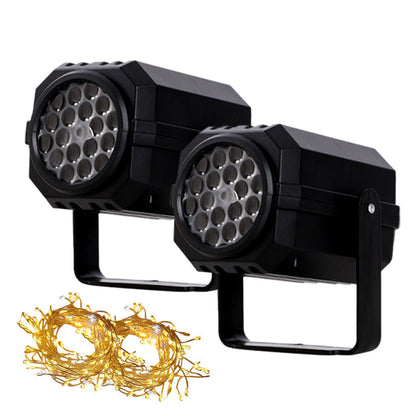 Projecteur lumineux rotatif à LED avec motifs de Noël