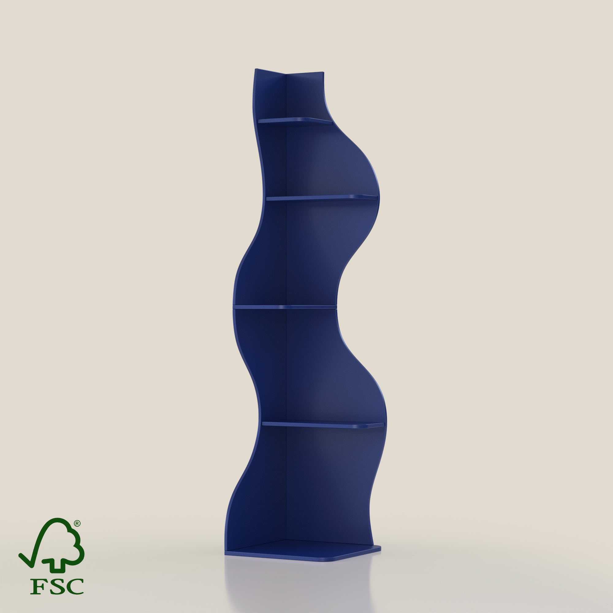 YOWOS Flamenco Wave Display Shelf 69.4″H