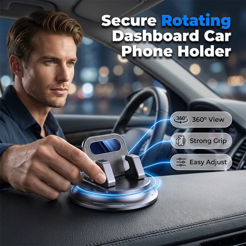 🚗📱 SWIVEL CAR PHONE HOLDER FOR DASHBOARD - BUY 2, GET 1 FREE + BUY 3, GET 2 FREE! 🔥