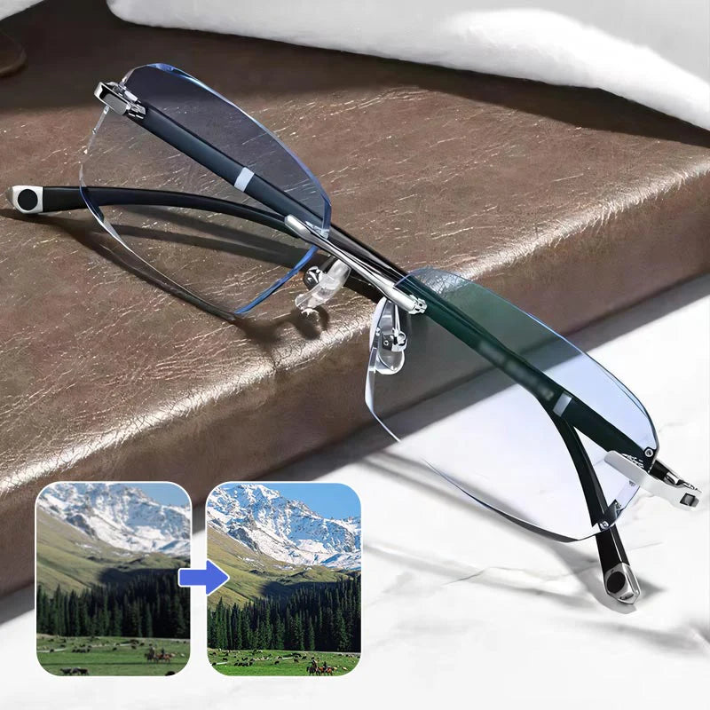 🎁🔥New Reading Glasses with Sapphire Glass and High Blue Light Protection for Dual Use✨