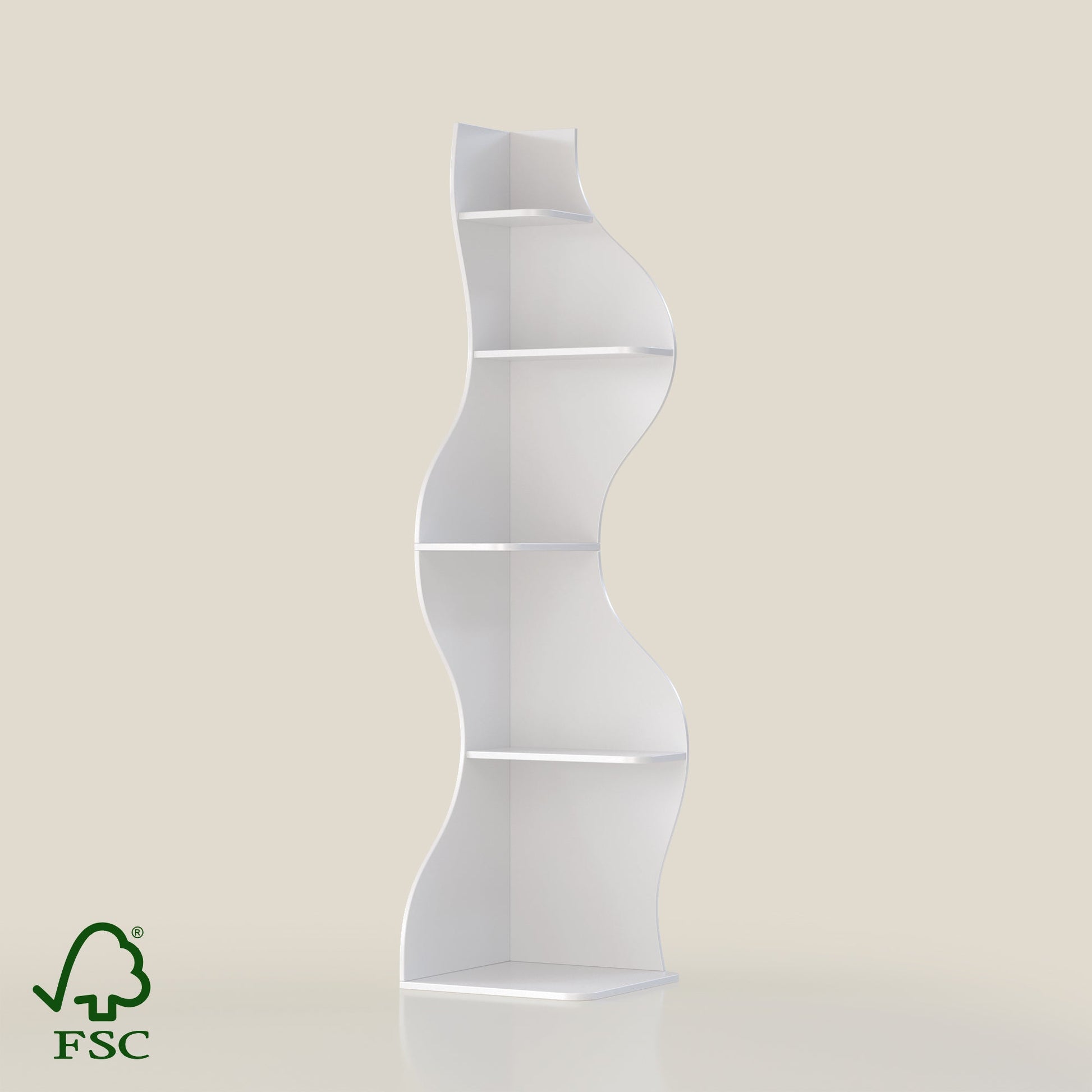YOWOS Flamenco Wave Display Shelf 69.4″H