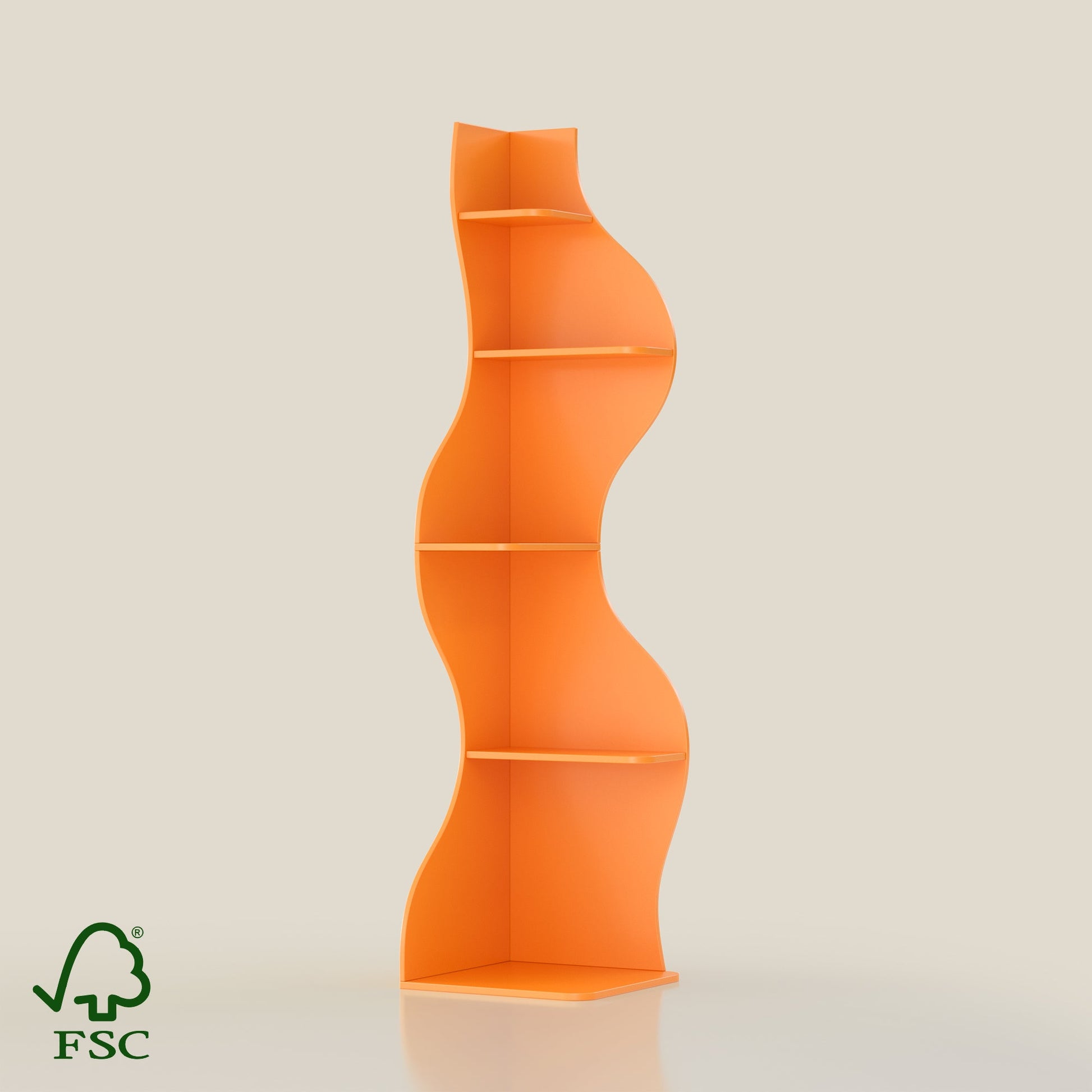 YOWOS Flamenco Wave Display Shelf 69.4″H