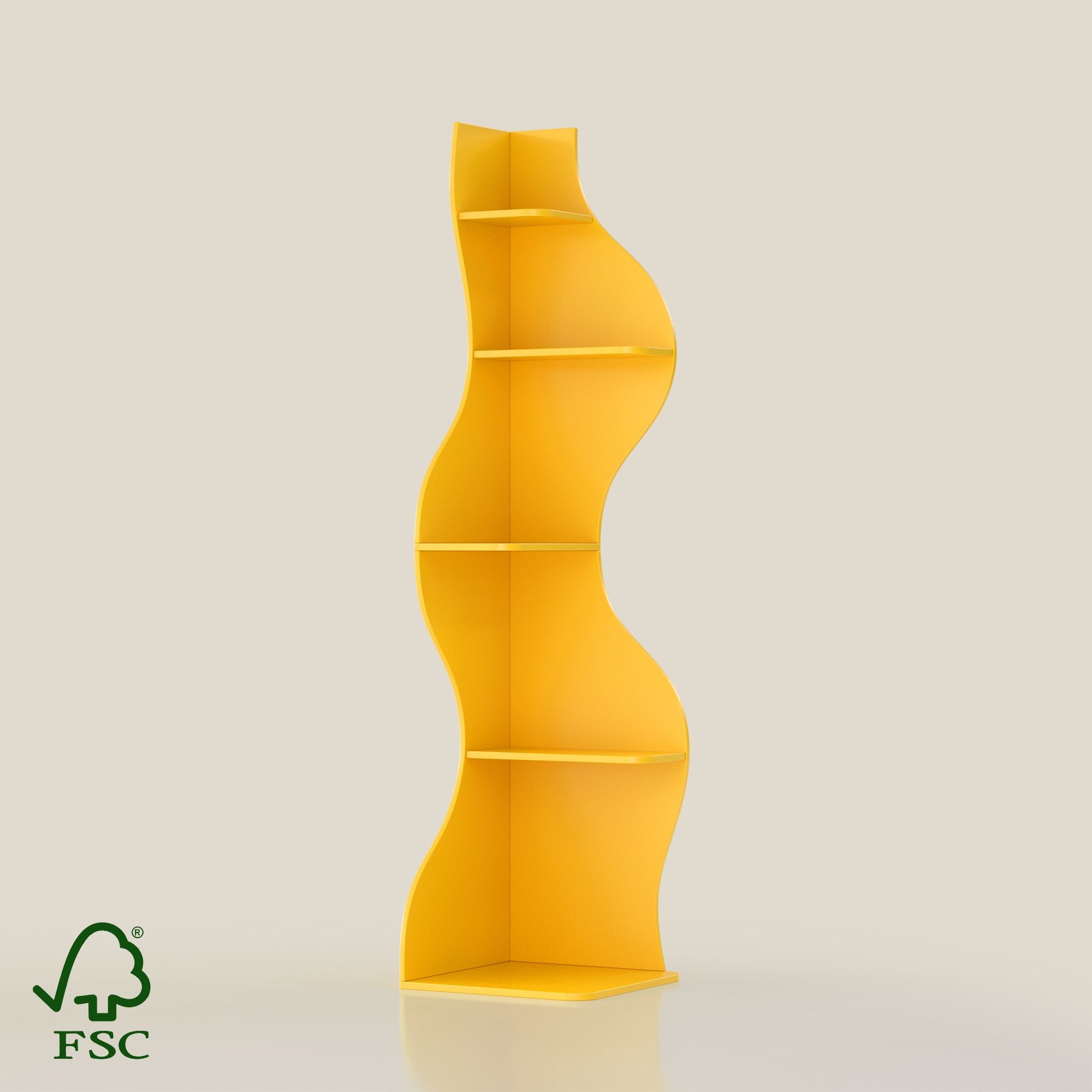 YOWOS Flamenco Wave Display Shelf 69.4″H