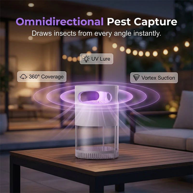 🌙Quiet UV Mosquito Trap – Chemical-Free & Safe for Kids & Pets🦟