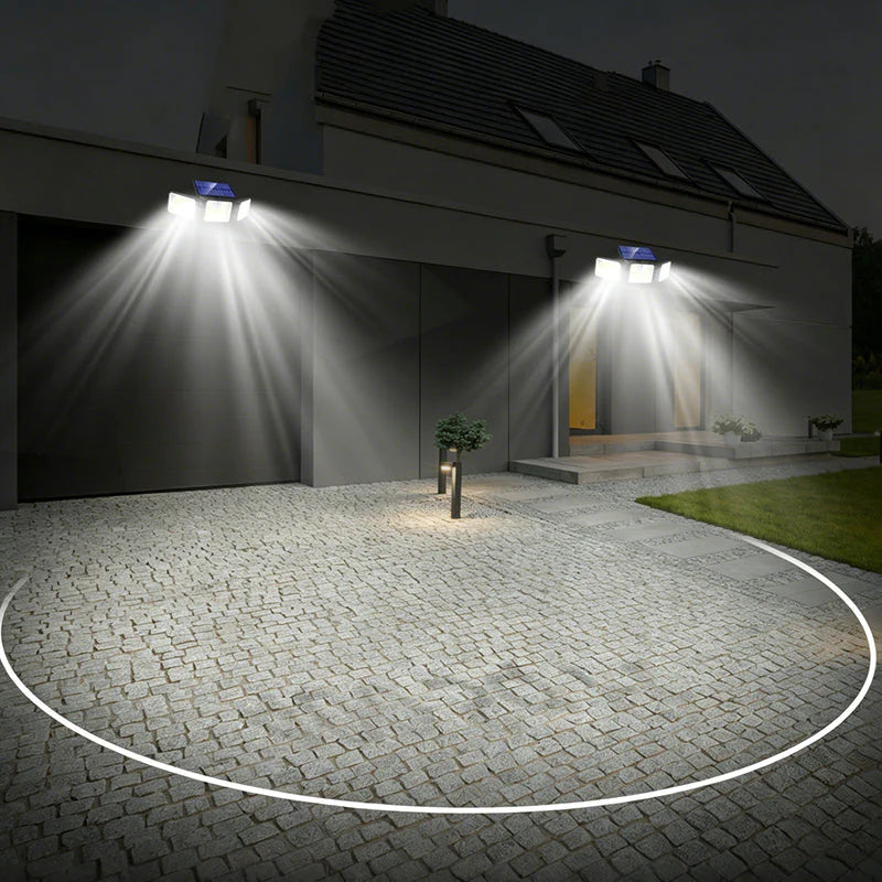 ☀️ LIMITED OFFER: 50% OFF! 🏡 3-Head Solar Security Light – With Motion Detector, 360° Adjustable & Weatherproof ✨