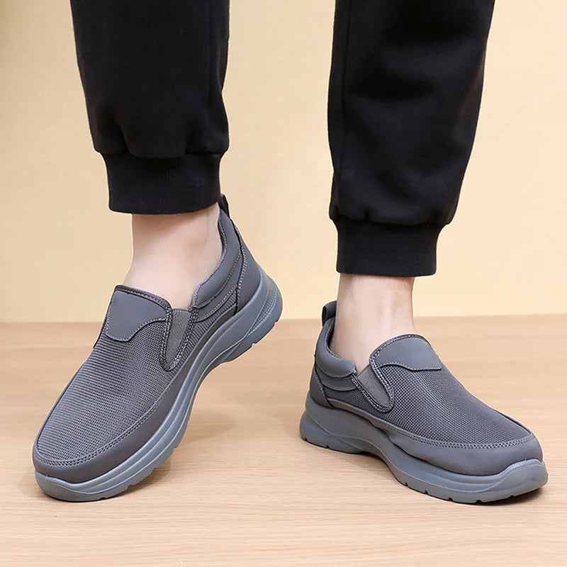 👟 60% OFF NOW! ✨ Men's Orthopedic Breathable Loafer Sneakers - Arch Support with Memory Foam Insoles for All-Day Comfort 🏃 ♂️💨