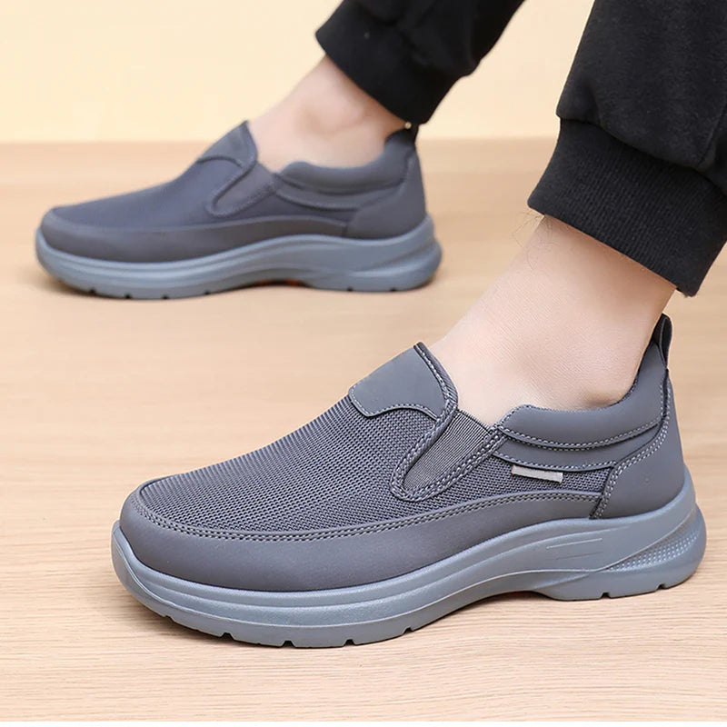 👟 60% OFF NOW! ✨ Men's Orthopedic Breathable Loafer Sneakers - Arch Support with Memory Foam Insoles for All-Day Comfort 🏃 ♂️💨