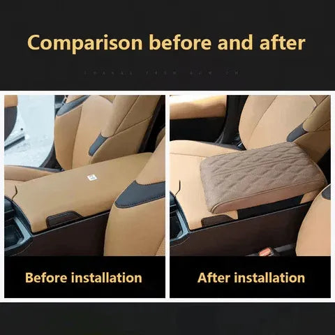 Memory Cotton Leather Car Armrest Box Pad (Universal style)