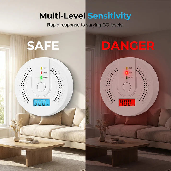 🔥New Hot Selling❤️‍🔥High-Sensitivity CO Alarm with LCD Screen