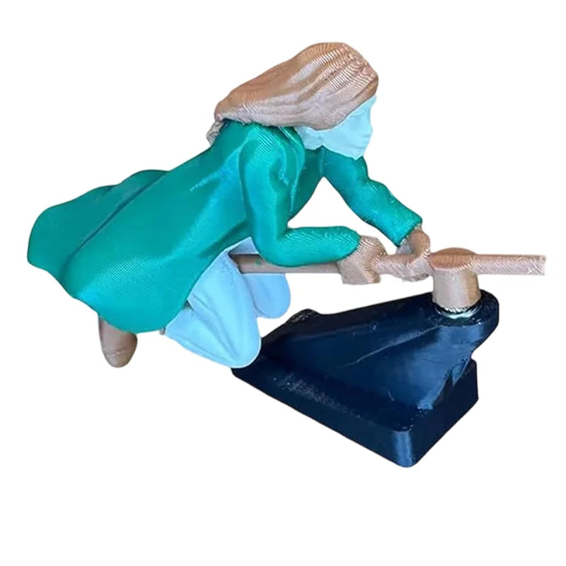Magical Broomstick Car Dashboard Ornament