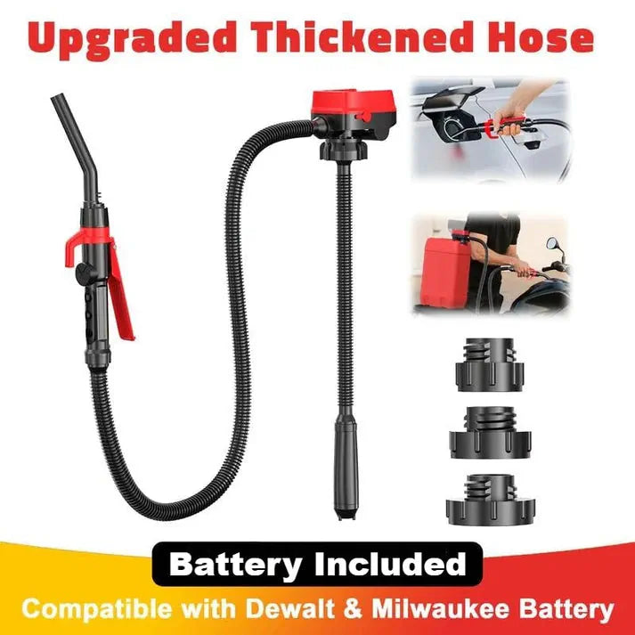 🔥LAST DAY 49% OFF-Cordless Fuel Transfer Pump Compatible with DeWalt 20V & Milwaukee 18V Batteries