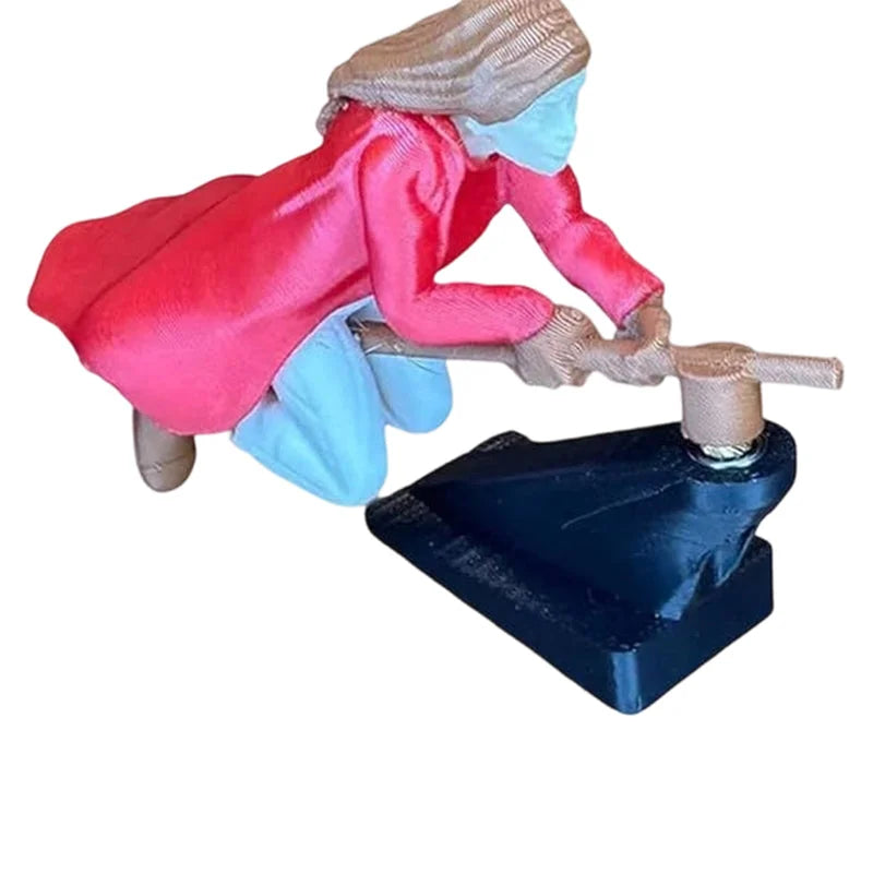 Magical Broomstick Car Dashboard Ornament