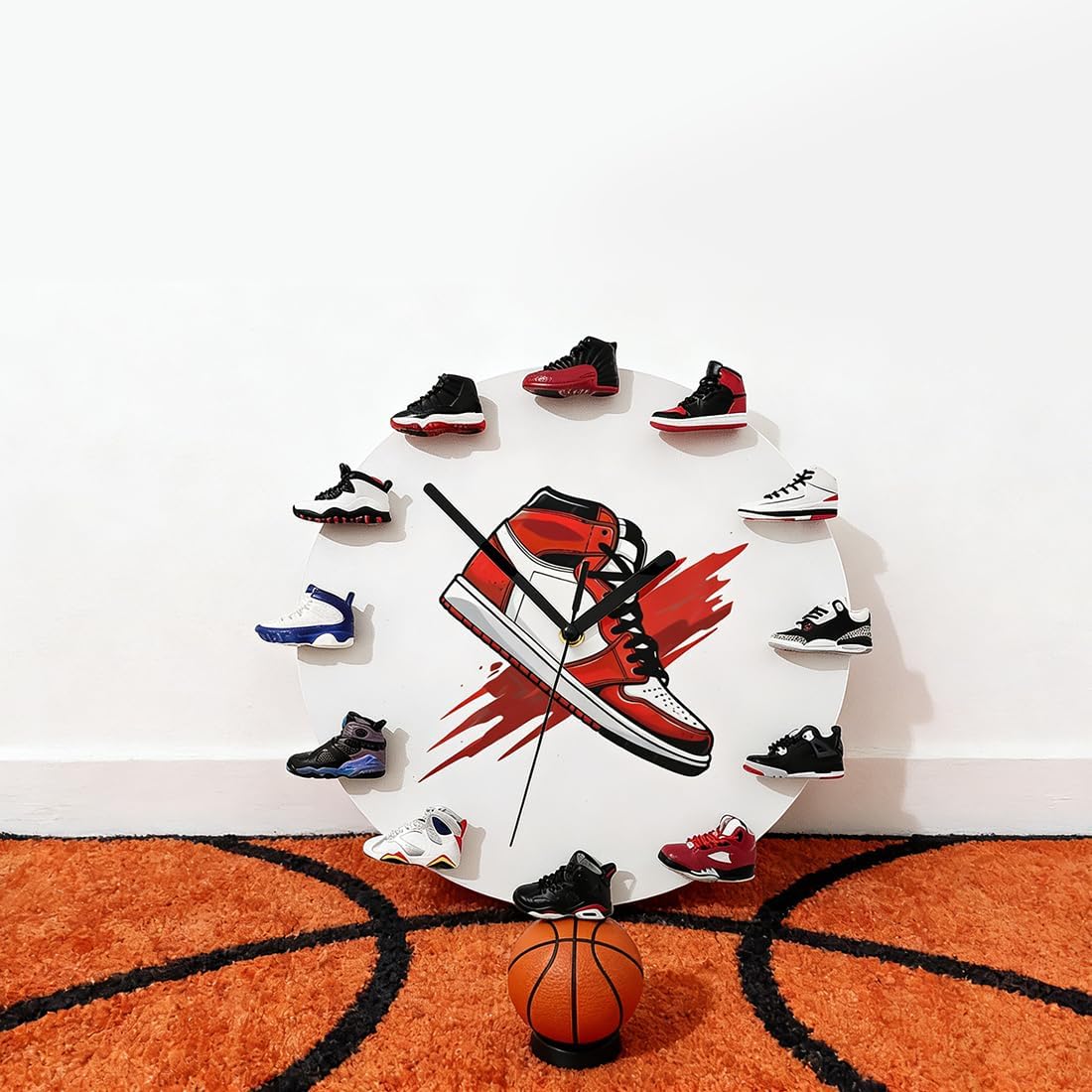 3D Sports Shoe Wall Clock – Decorative Sneaker Clock for Gift Giving