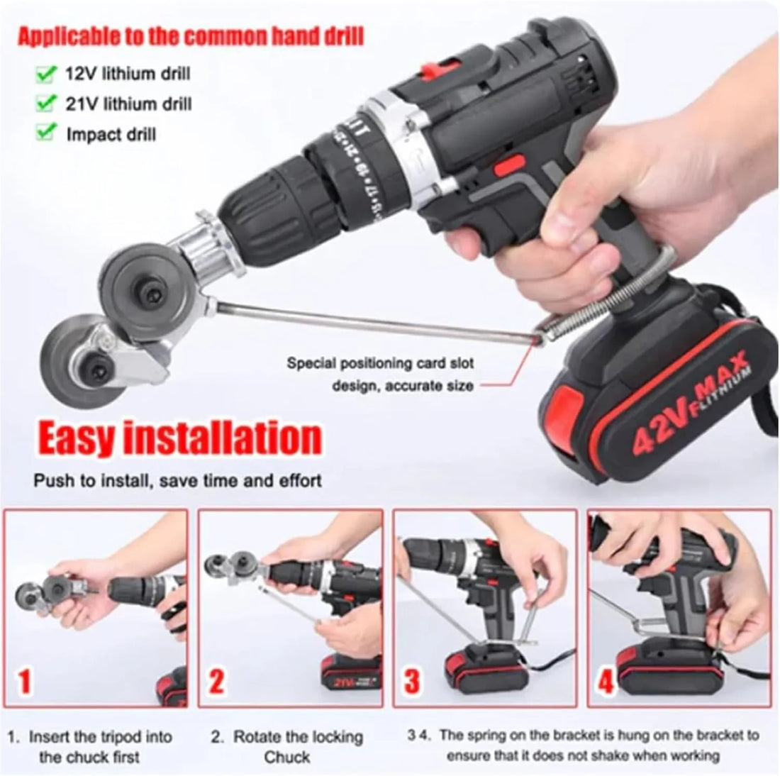 Metal Shear Drill Adapter