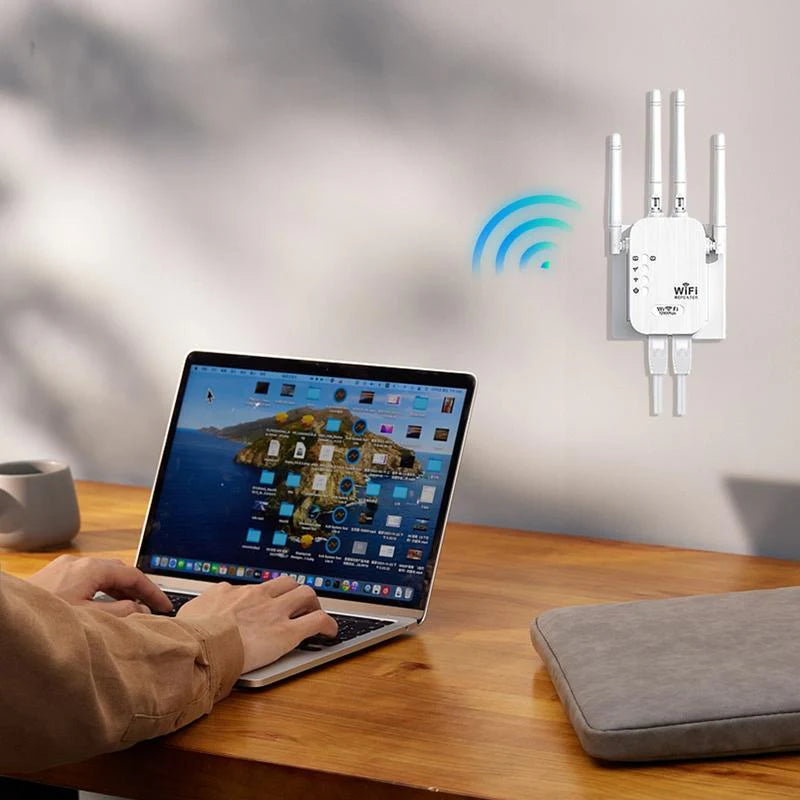 🔥 2025 Wi-Fi Amplifier – 1200 Mbps, Dual Band (5 GHz / 2.4 GHz) 📶 Maximum signal amplification – stable connection throughout the house!