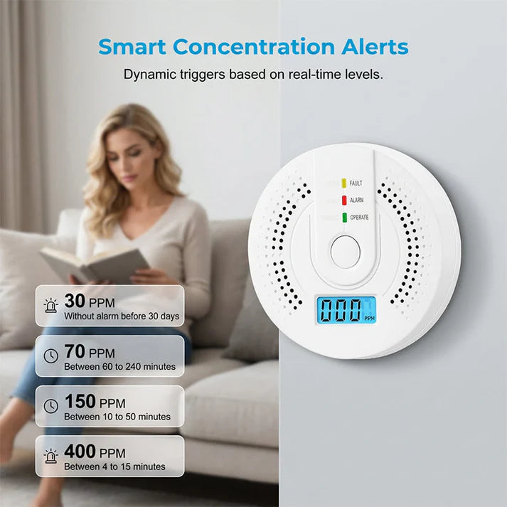 🔥New Hot Selling❤️‍🔥High-Sensitivity CO Alarm with LCD Screen