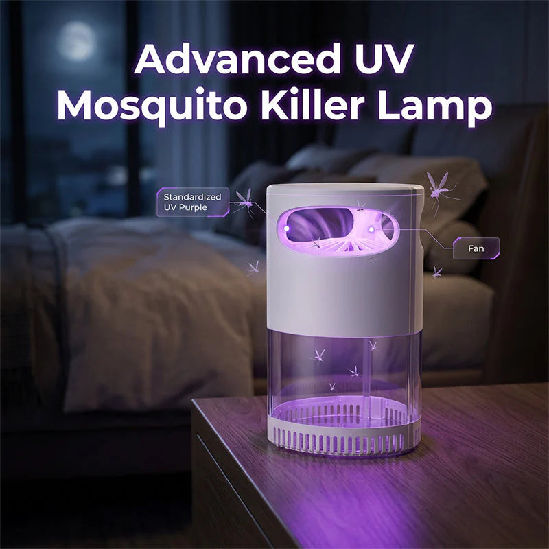 🌙Quiet UV Mosquito Trap – Chemical-Free & Safe for Kids & Pets🦟