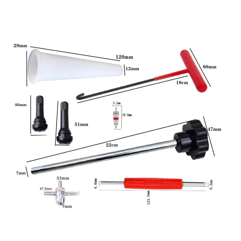 ❤️Black Friday SALE 50% OFF💥Fast Tire Valve Tool Kit