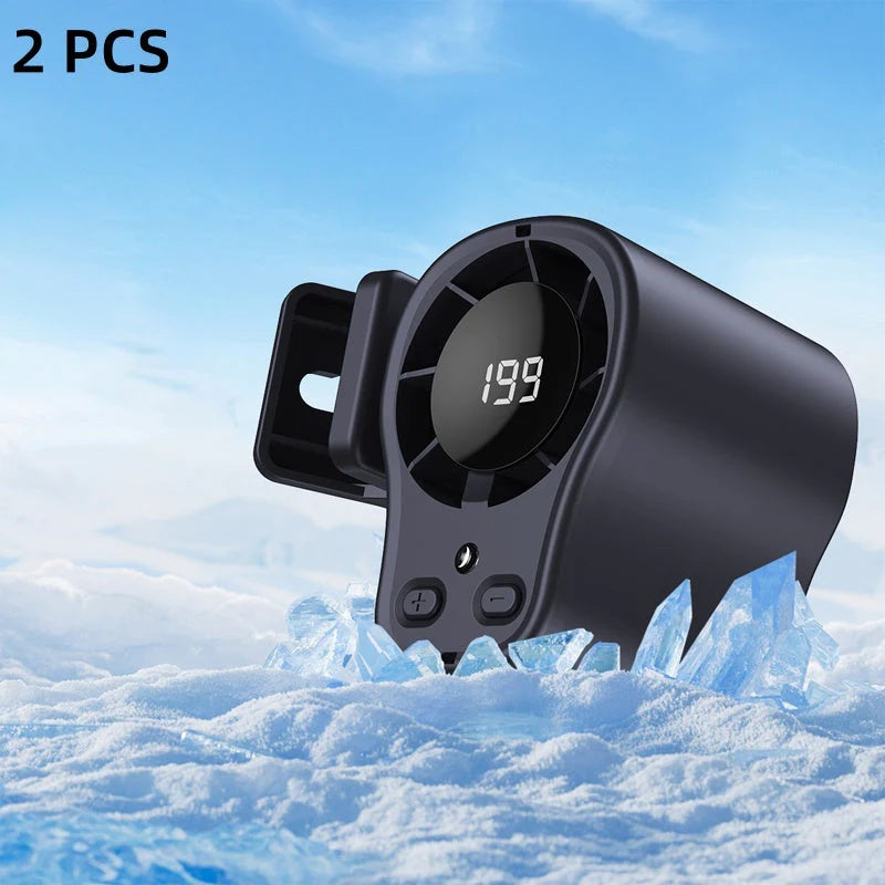 🚗 50% OFF NOW! ❄️ Hands-free Fan with LED Display – Powerful Cooling & Stable Attachment – Portable Essential 🔋