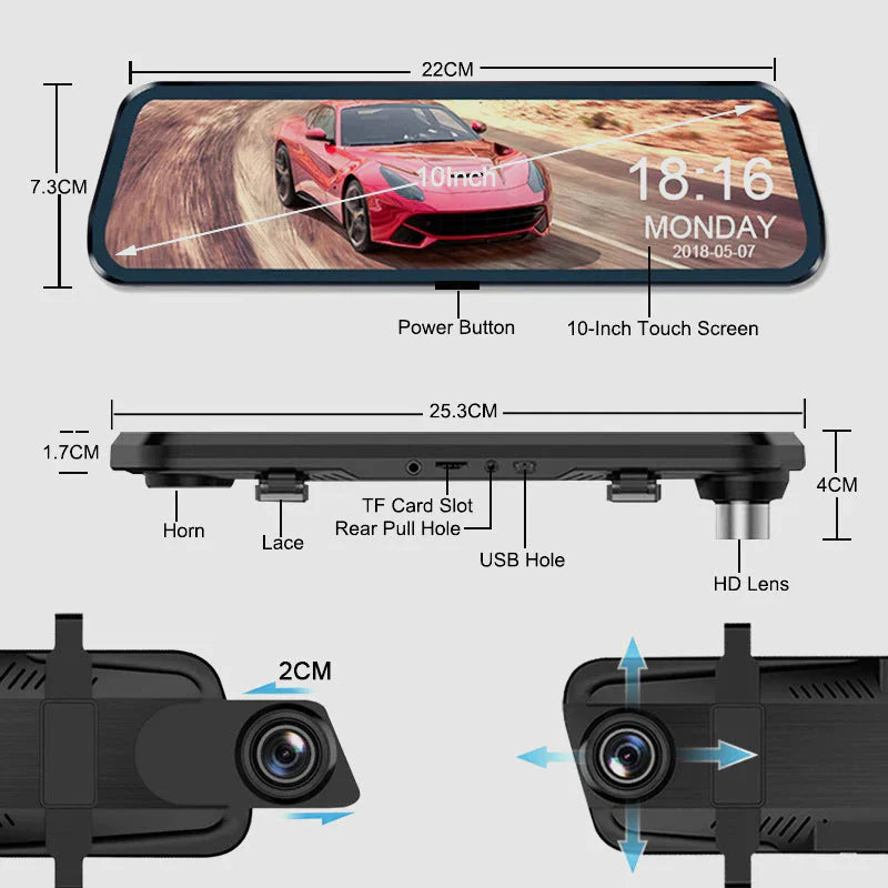 🔥 Hot Sale 49% 🔥 10" HD multi-functional touch screen automatic recorder ✈ Free shipping 🔥
