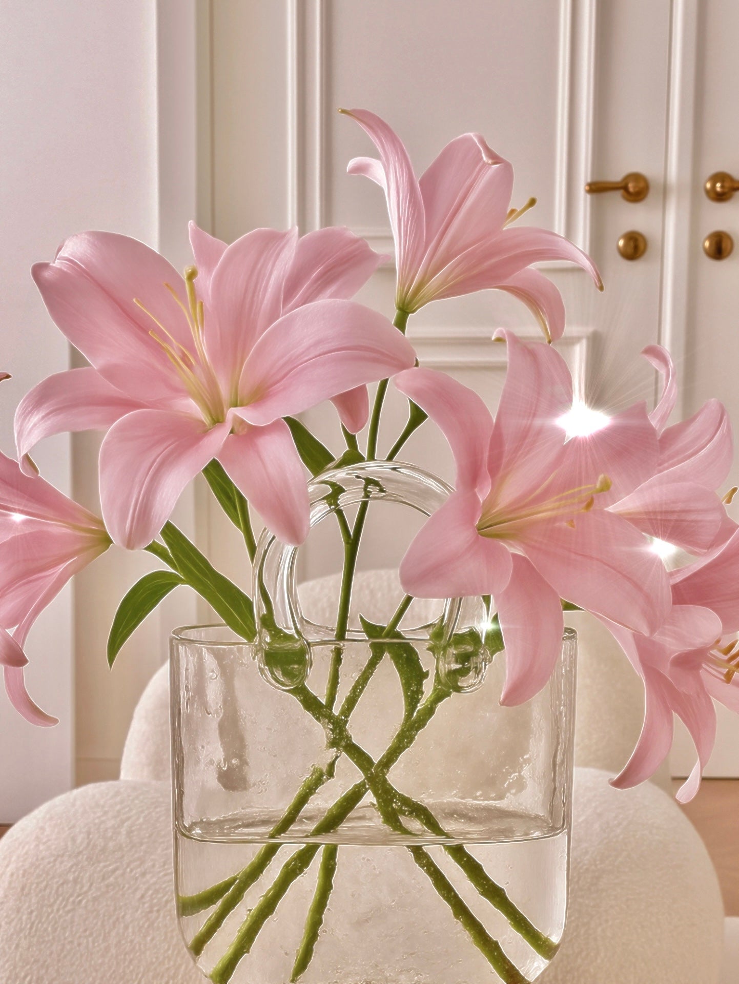 Olivia Glass Handbag Vase