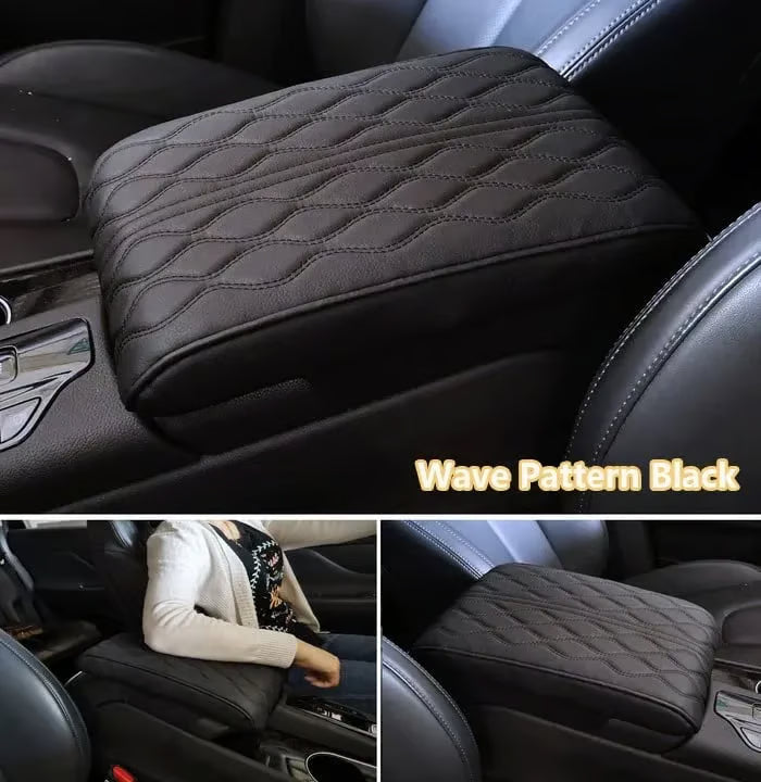 Memory Cotton Leather Car Armrest Box Pad (Universal style)