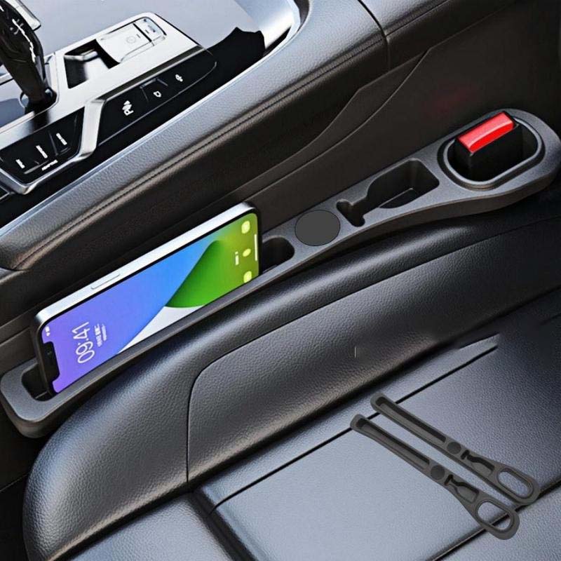 Car Seat Filler Strip - Elegant PU Leather Organizer for Clutter-Free Drives