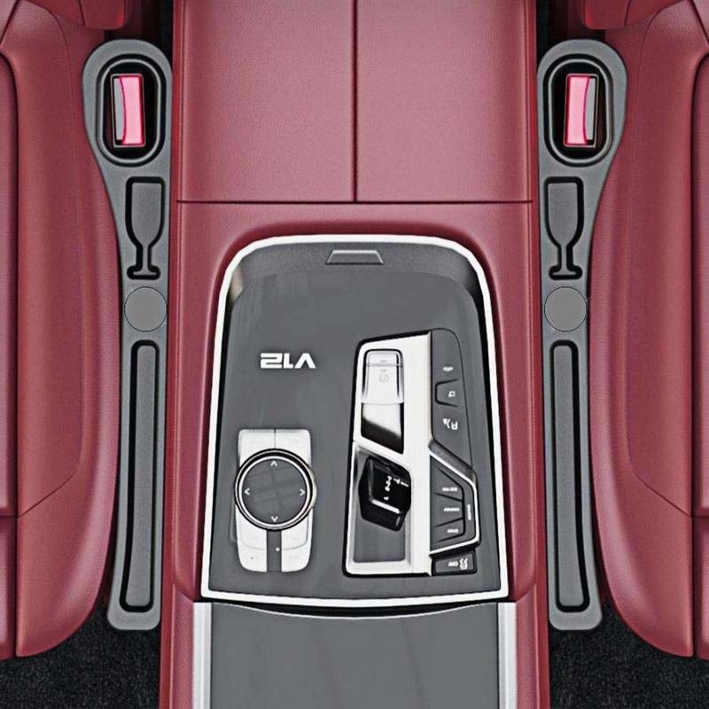 Car Seat Filler Strip - Elegant PU Leather Organizer for Clutter-Free Drives
