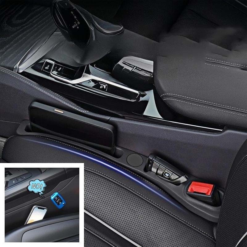 Car Seat Filler Strip - Elegant PU Leather Organizer for Clutter-Free Drives