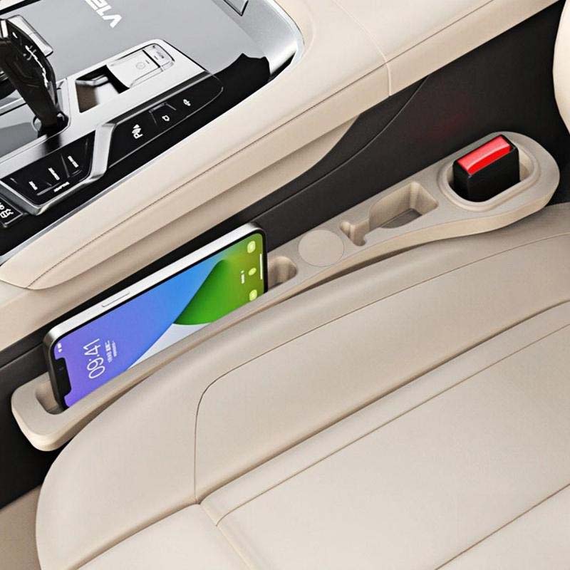 Car Seat Filler Strip - Elegant PU Leather Organizer for Clutter-Free Drives