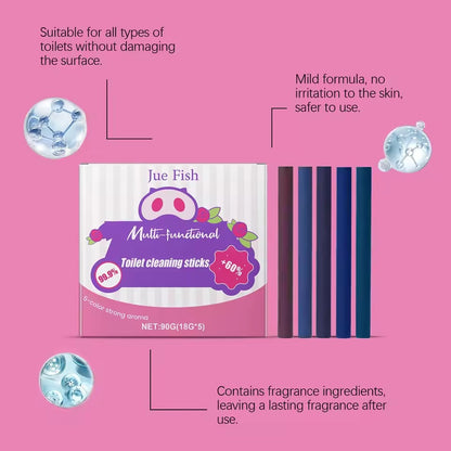 Multi-Functional Deodorizing Toilet Cleaning Sticks Toilet Bowl Freshener Toilet Bowl Cleaner Sticks Toilet Cleaners for Tank