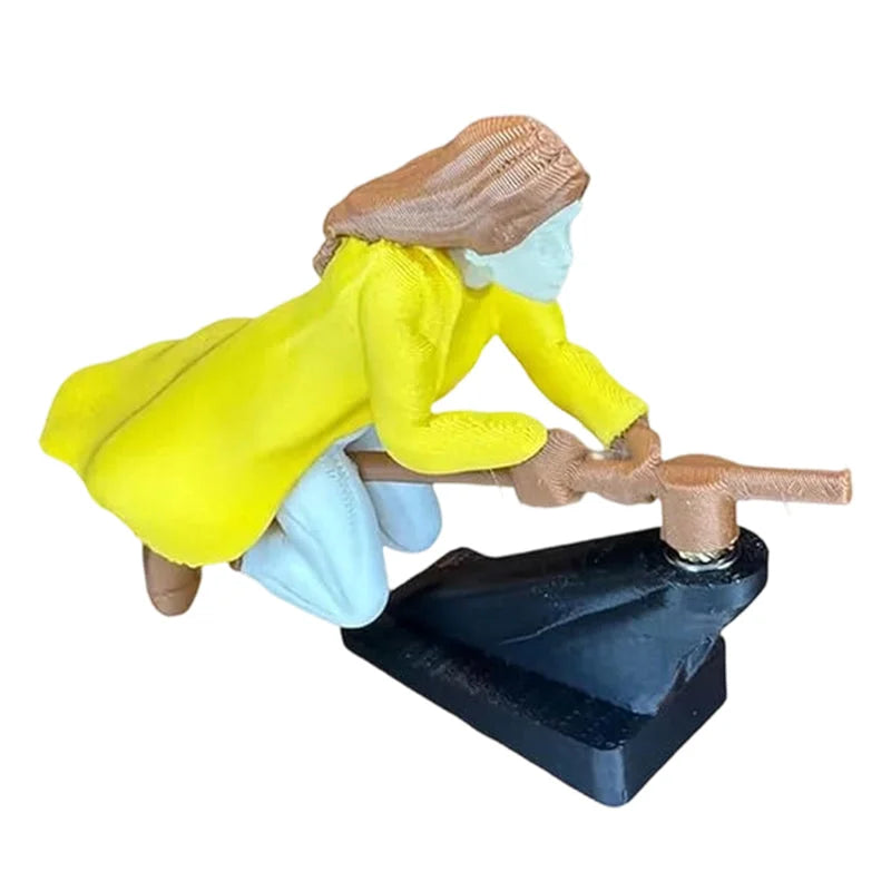 Magical Broomstick Car Dashboard Ornament