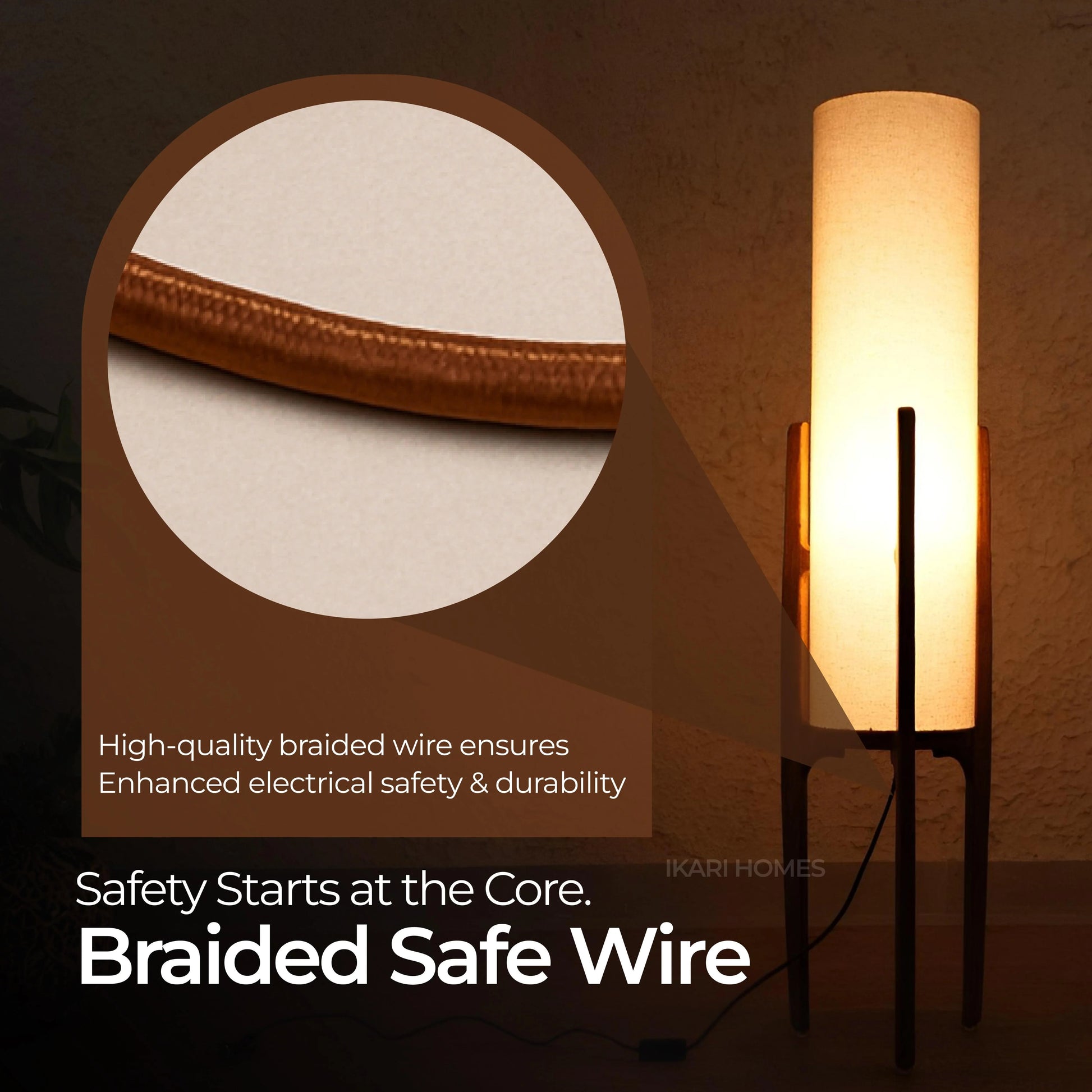 Nature Weave Floor Lamp - The Art of Ambient Light