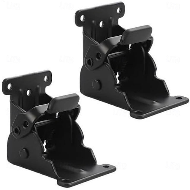 2 Pcs Heavy Duty Folding Table Leg Brackets with Self Locking Hinges 90 Degree Foldable Furniture Leg Support Hardware for Coffee Table Desk Legs and DIY Projects #17683965