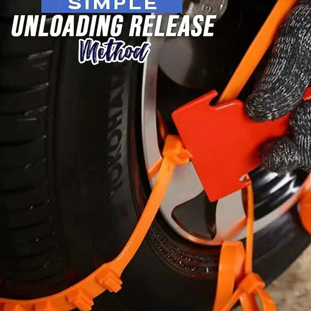 10/20/30pcs Universal Reusable Non-Slip Polyethylene Tire Chains – Universal Anti-Skid Snow Tire Traction Chains for Cars, SUVs & Trucks, Easy Installation, Durable Emergency Winter Driving Aid #17452192