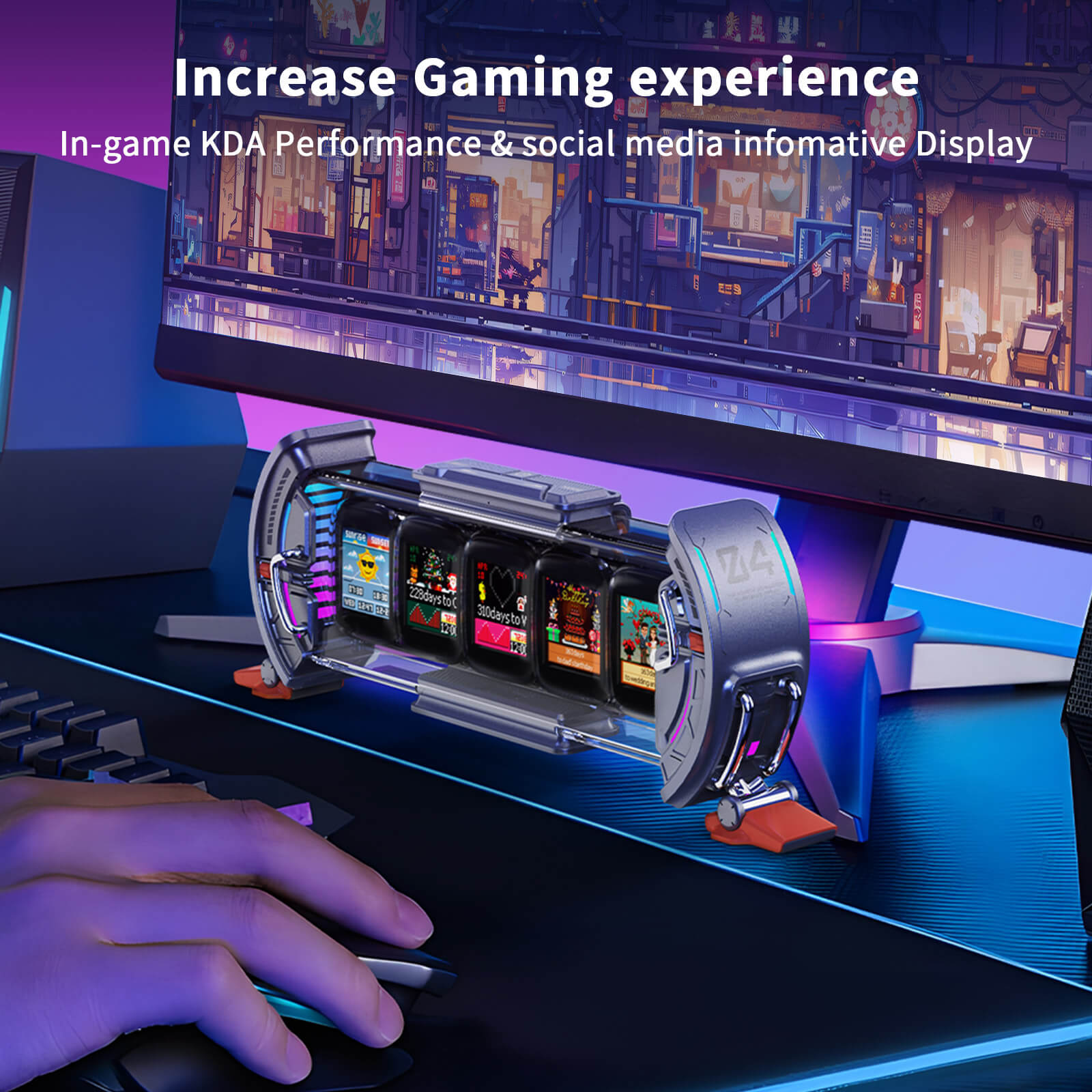 Divoom Times Gate Pixel Art Info Display with 5 Smart LCD Screens