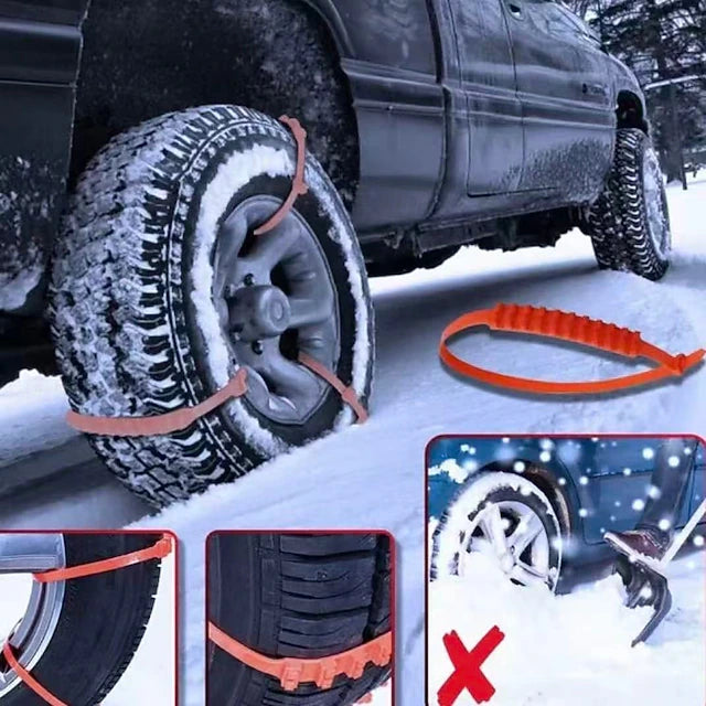 10/20/30pcs Universal Reusable Non-Slip Polyethylene Tire Chains – Universal Anti-Skid Snow Tire Traction Chains for Cars, SUVs & Trucks, Easy Installation, Durable Emergency Winter Driving Aid #17452192