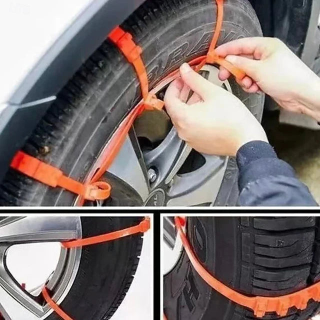 10/20/30pcs Universal Reusable Non-Slip Polyethylene Tire Chains – Universal Anti-Skid Snow Tire Traction Chains for Cars, SUVs & Trucks, Easy Installation, Durable Emergency Winter Driving Aid #17452192