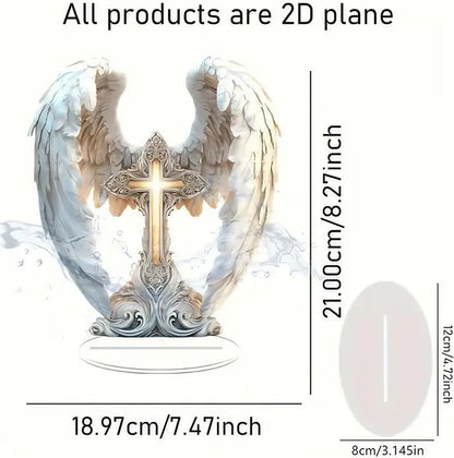 💖Fall Hot Sale 50% OFF⭐Gorgeous Angel Wings Cross Decoration