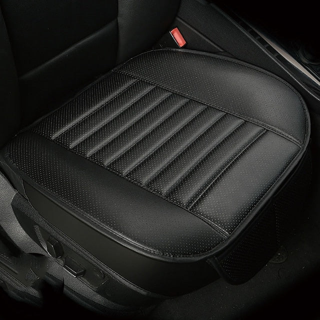 Car Seat Cushion Cover Universal 5D Bamboo Charcoal Leather, Breathable Waterproof All-Inclusive Auto Seat Protector