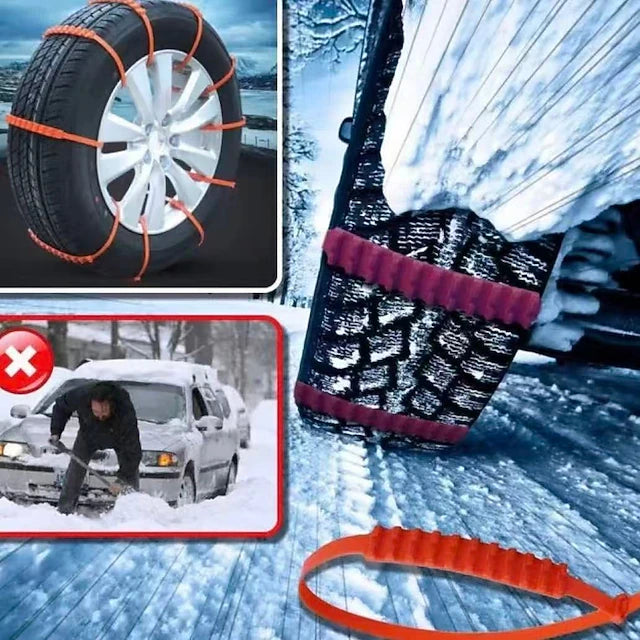 10/20/30pcs Universal Reusable Non-Slip Polyethylene Tire Chains – Universal Anti-Skid Snow Tire Traction Chains for Cars, SUVs & Trucks, Easy Installation, Durable Emergency Winter Driving Aid #17452192