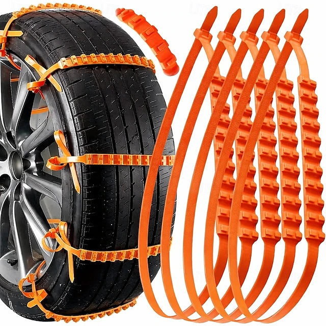 10/20/30pcs Universal Reusable Non-Slip Polyethylene Tire Chains – Universal Anti-Skid Snow Tire Traction Chains for Cars, SUVs & Trucks, Easy Installation, Durable Emergency Winter Driving Aid #17452192