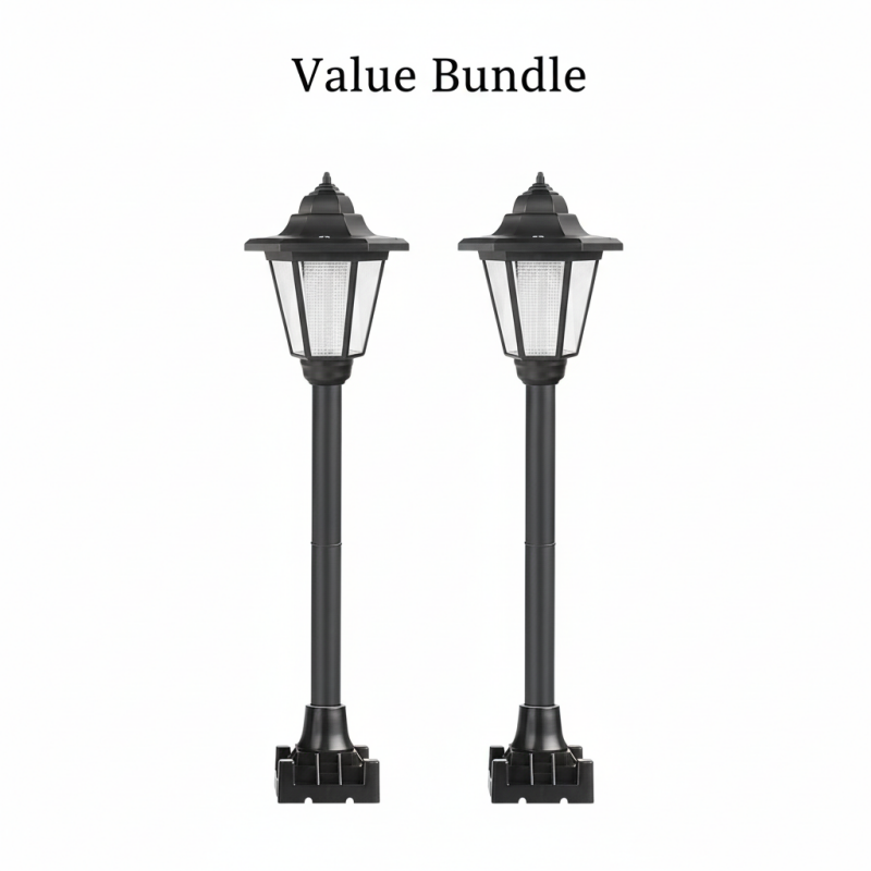 Vintage Zonne-energie Hexagonale Tuinlamp