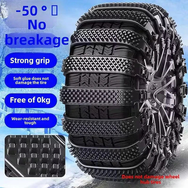 10/20/30pcs Universal Reusable Non-Slip Polyethylene Tire Chains – Universal Anti-Skid Snow Tire Traction Chains for Cars, SUVs & Trucks, Easy Installation, Durable Emergency Winter Driving Aid #17452192